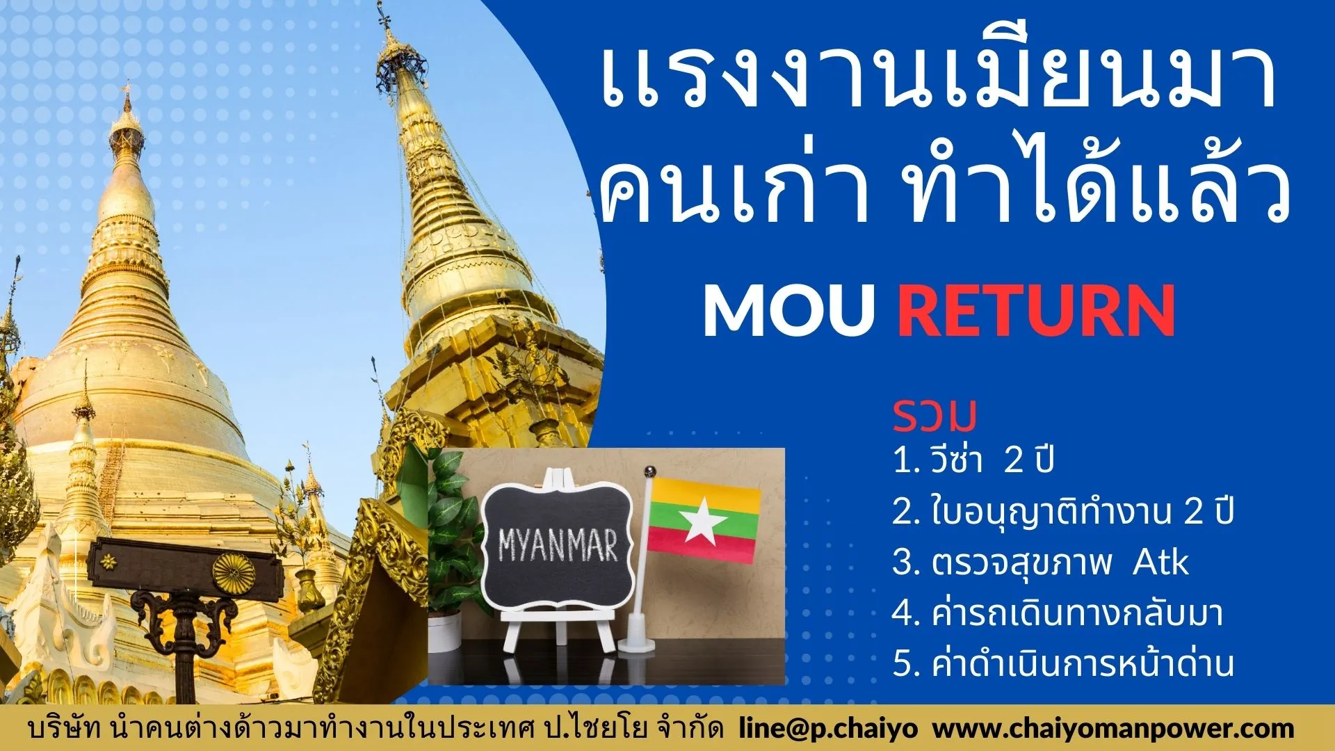 MOU-Return แรงงานพม่า อยากทำงานแบบถูกกฎหมาย ต้องทำอย่างไร